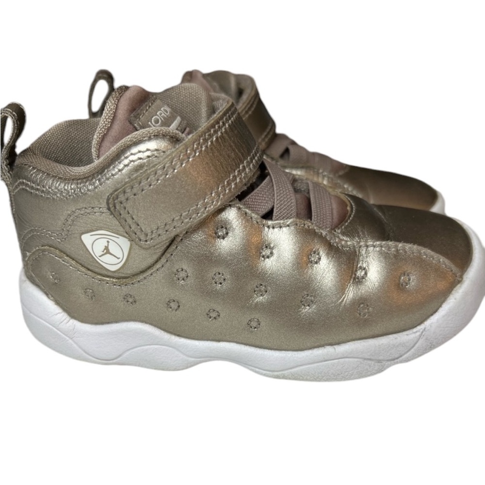 Jordan Toddler Jumpman Team II SE TD Gold Sepia Stone Sneakers size 9.5